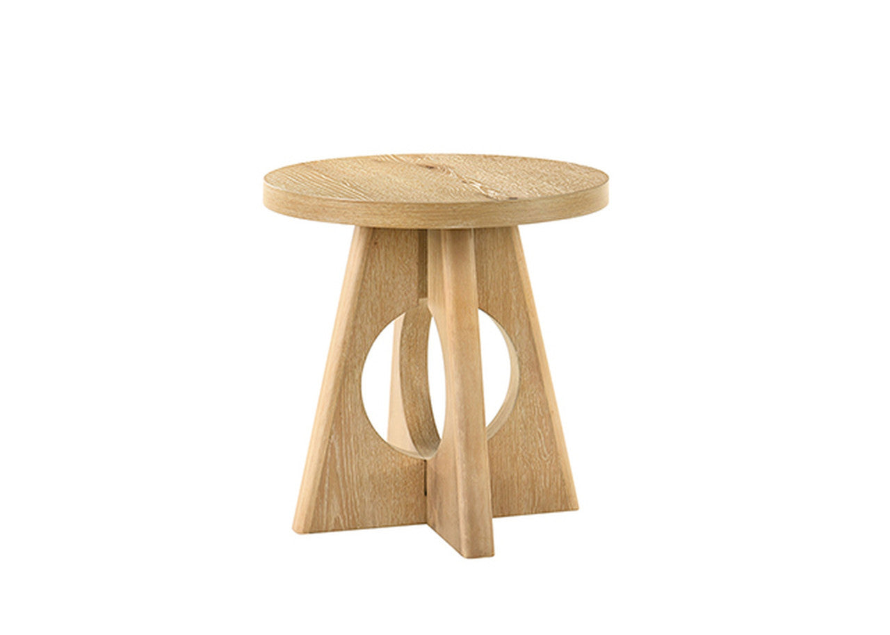 Olgod Oak Round End Table