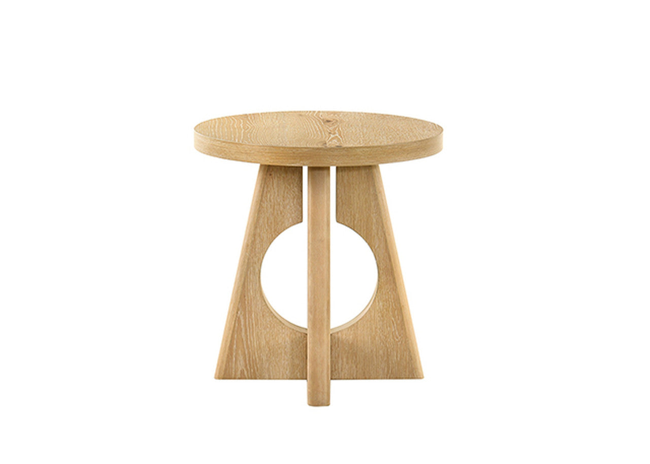 Olgod Oak Round End Table