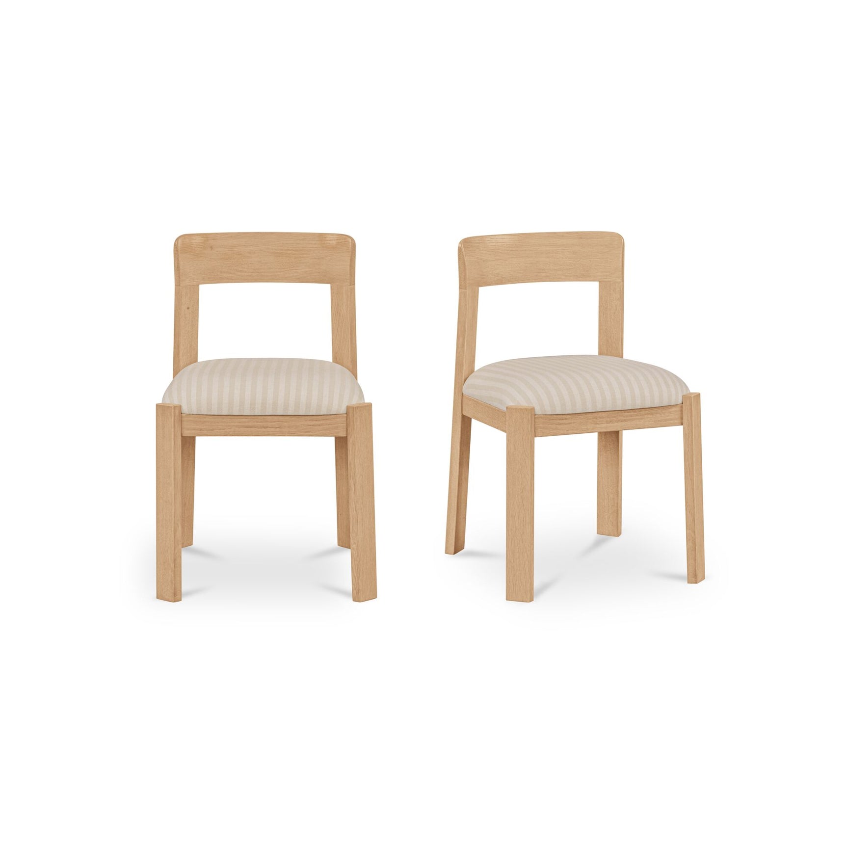 Oli Stripe/Natural Dining Chair (Set of 2) - Ornate Home
