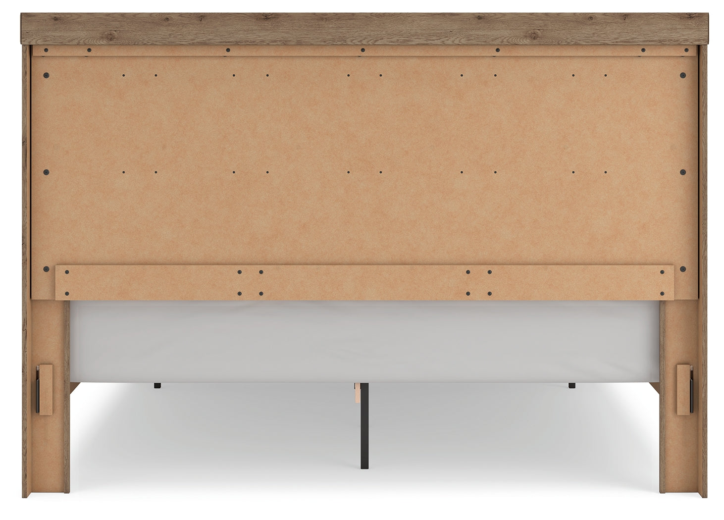 Oliandon Light Brown King Panel Storage Bed (Online Special Price) - Ornate Home