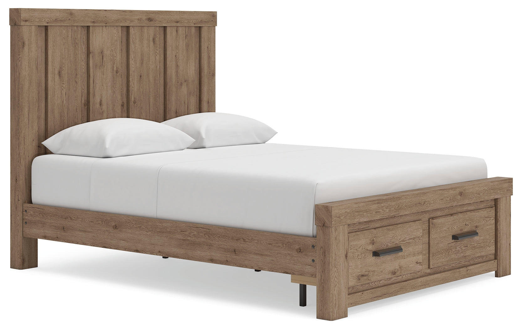 Oliandon Light Brown Queen Panel Storage Bed - Ornate Home