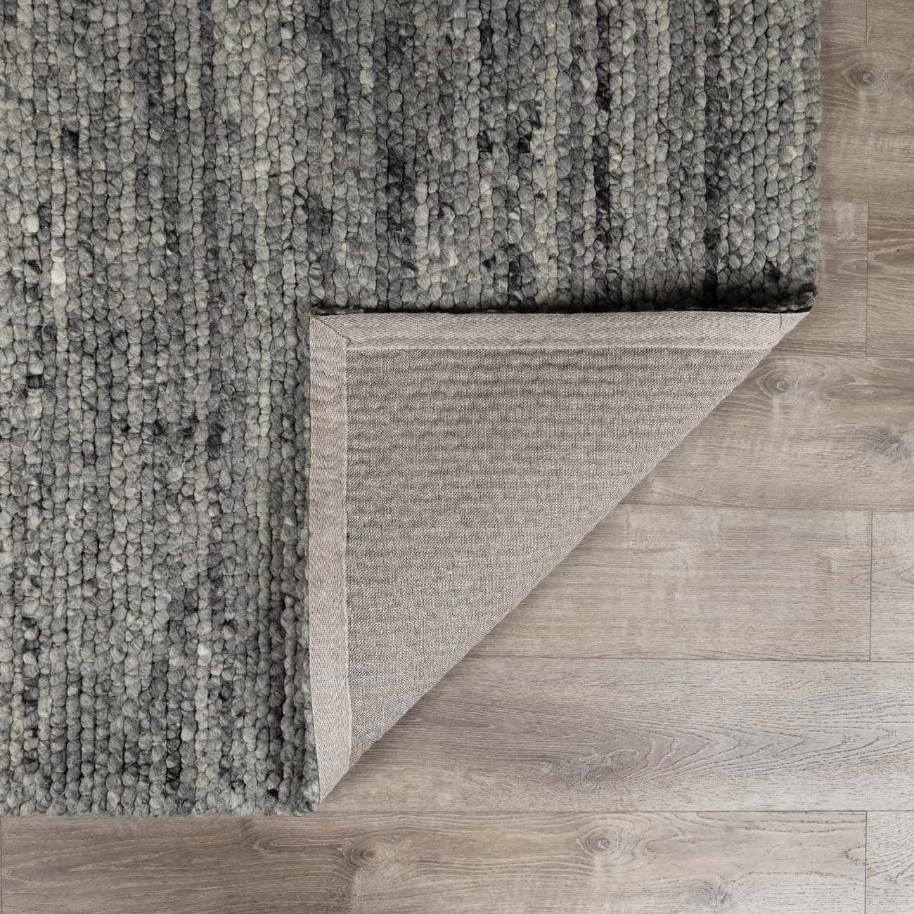 Olisa Charcoal Wool Area Rug - Ornate Home