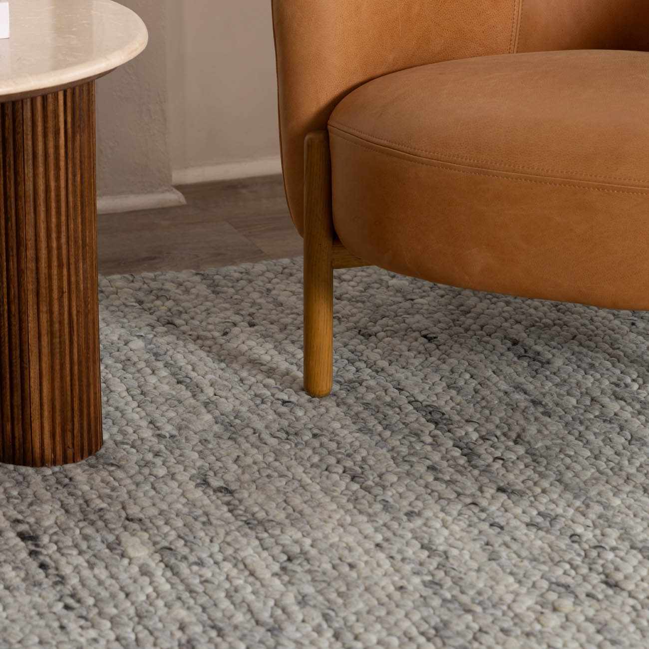 Olisa Gray Wool Area Rug - Ornate Home