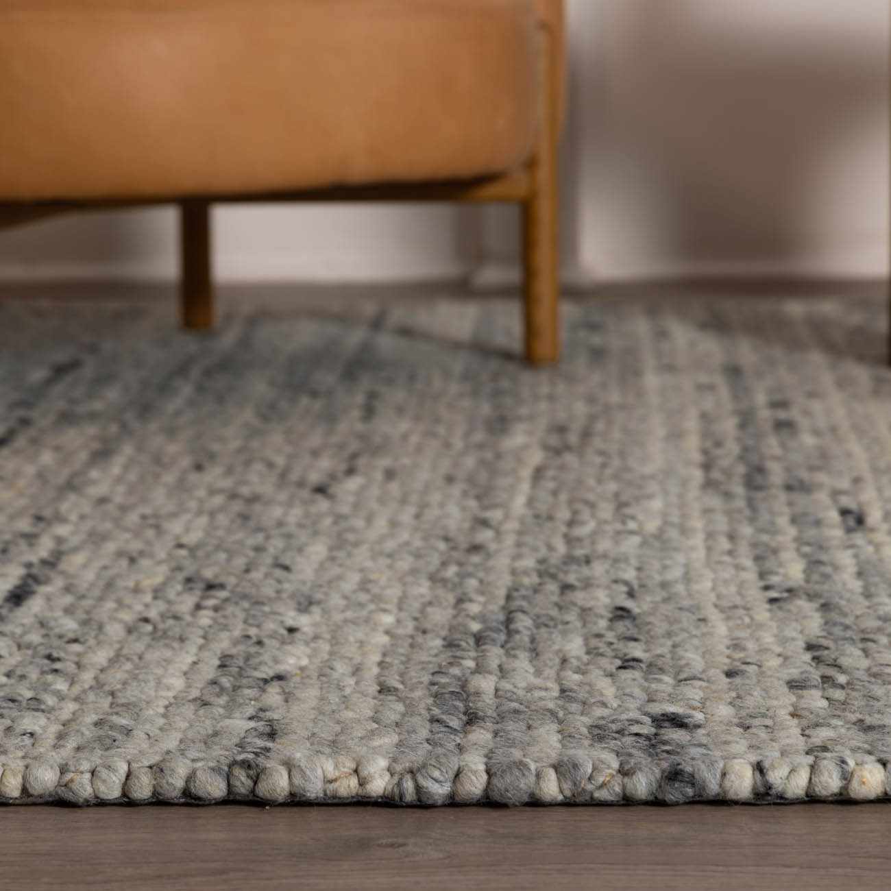 Olisa Gray Wool Area Rug - Ornate Home