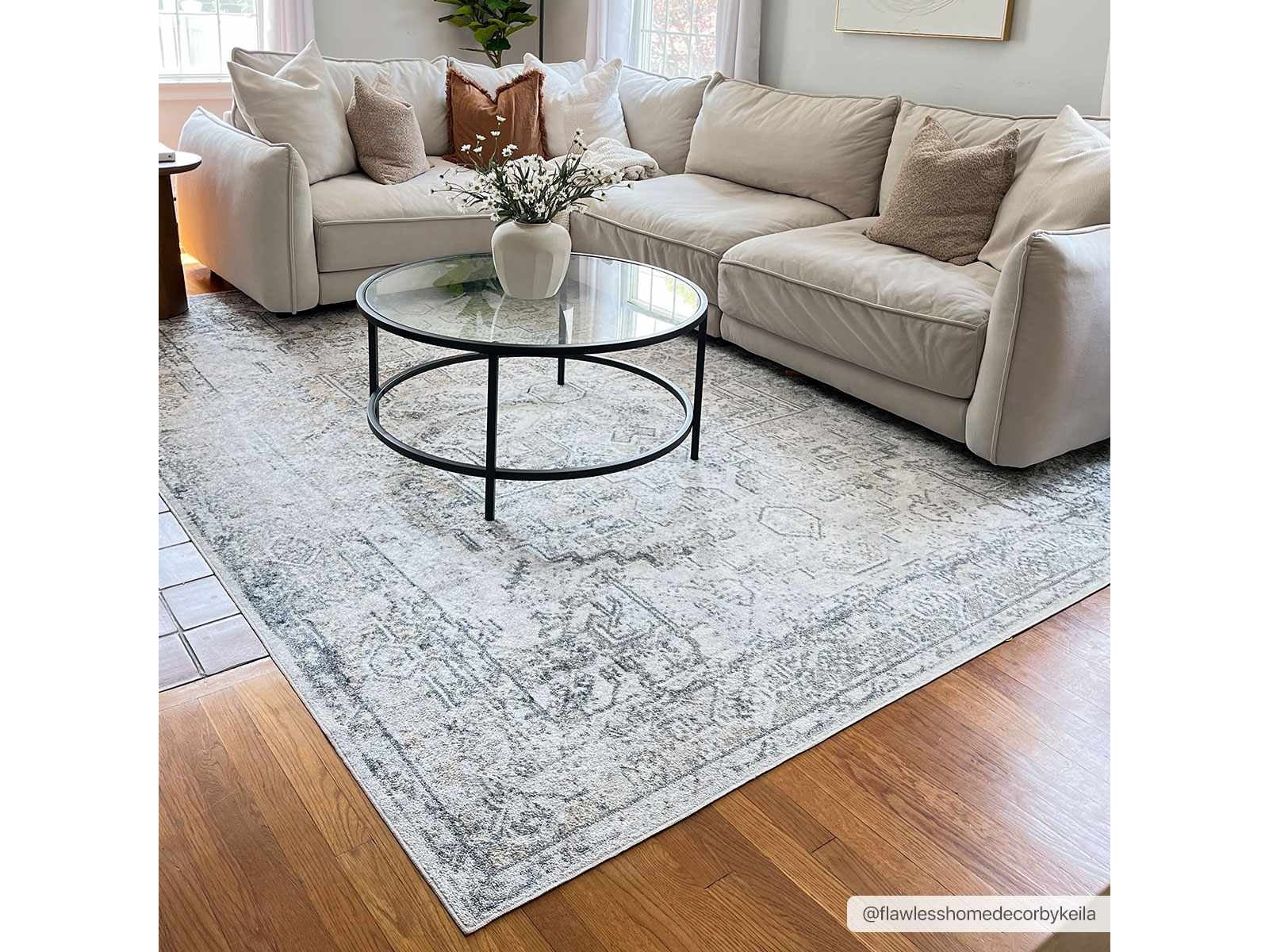 Olive Hera Washable Area Rug - Ornate Home