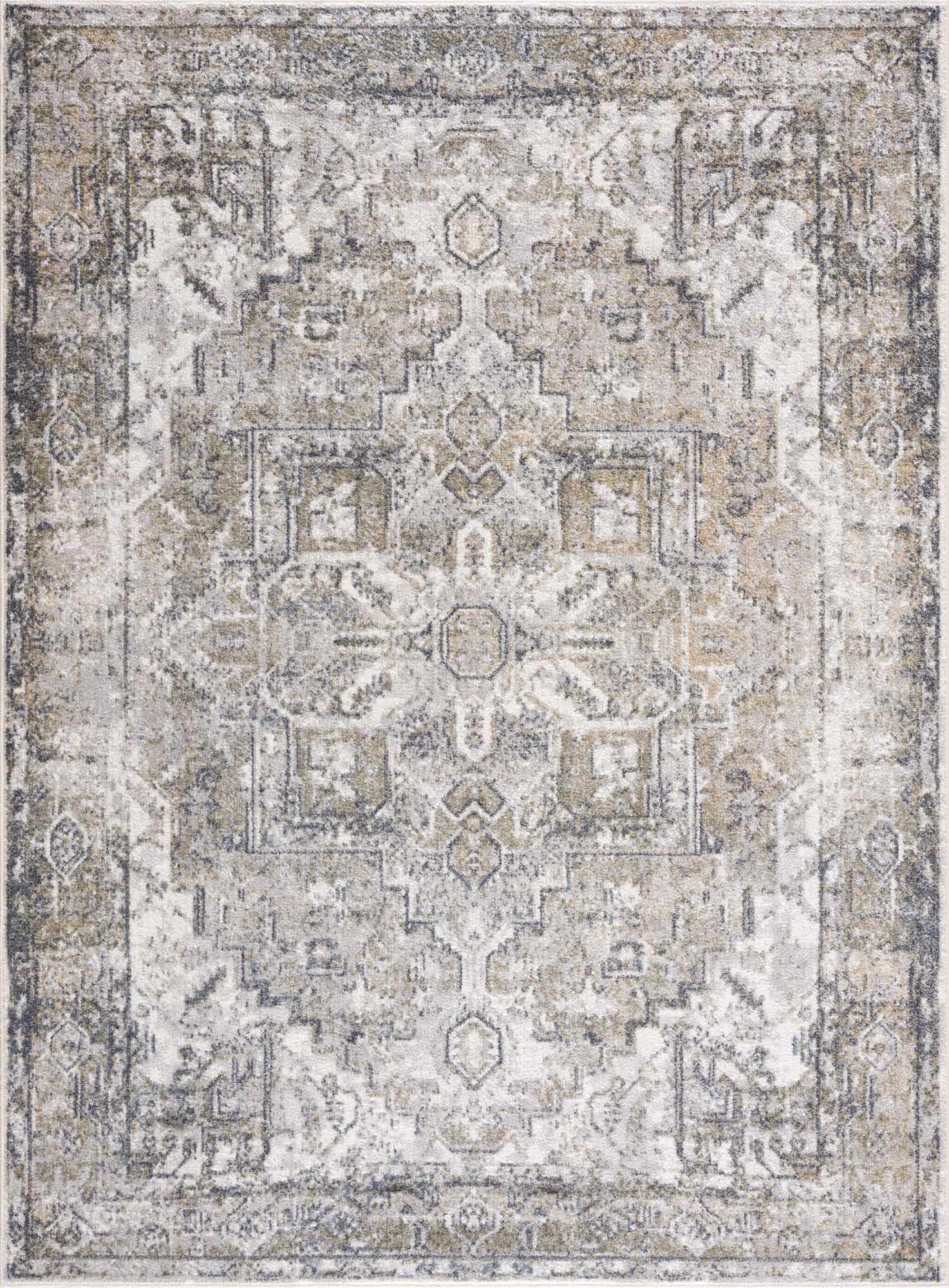 Olive Hera Washable Area Rug - Ornate Home