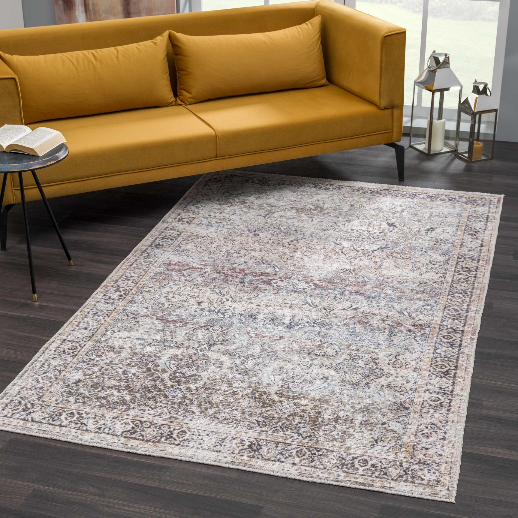 Olive Holi-2304 Washable Area Rug - Ornate Home
