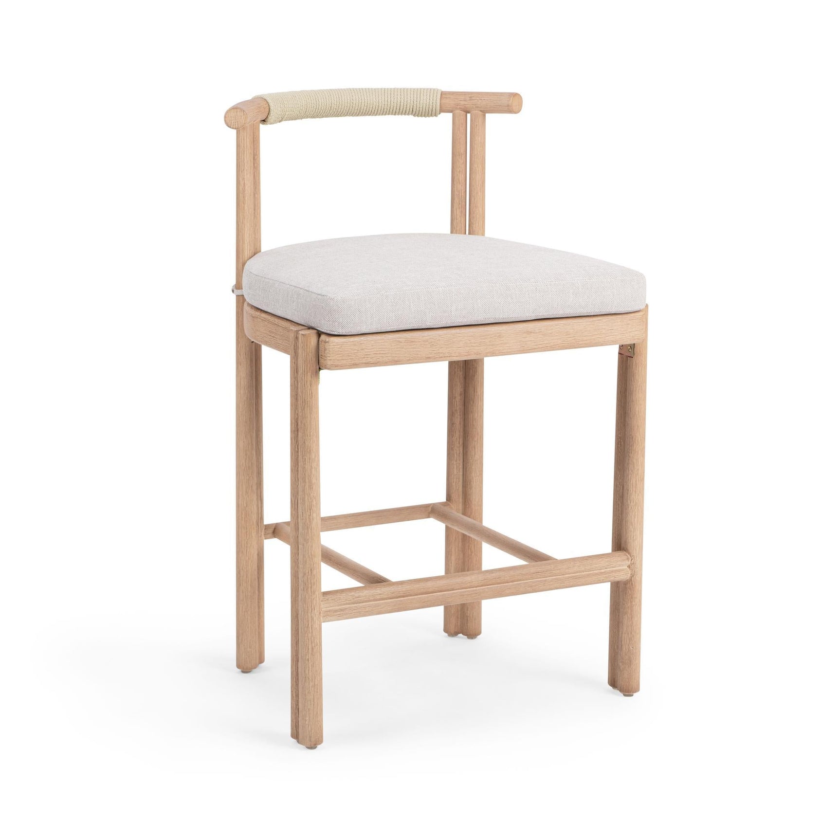 Oliver Brown Outdoor Armless Counter Stool - Ornate Home