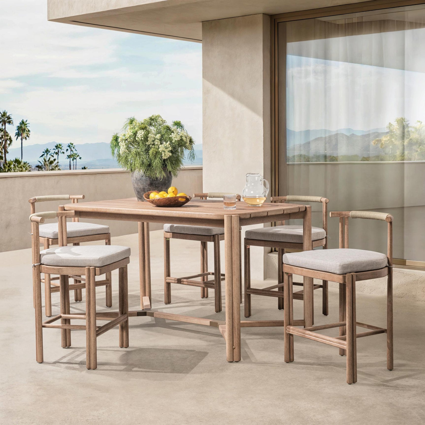 Oliver Butterscotch Outdoor Counter Table - Ornate Home