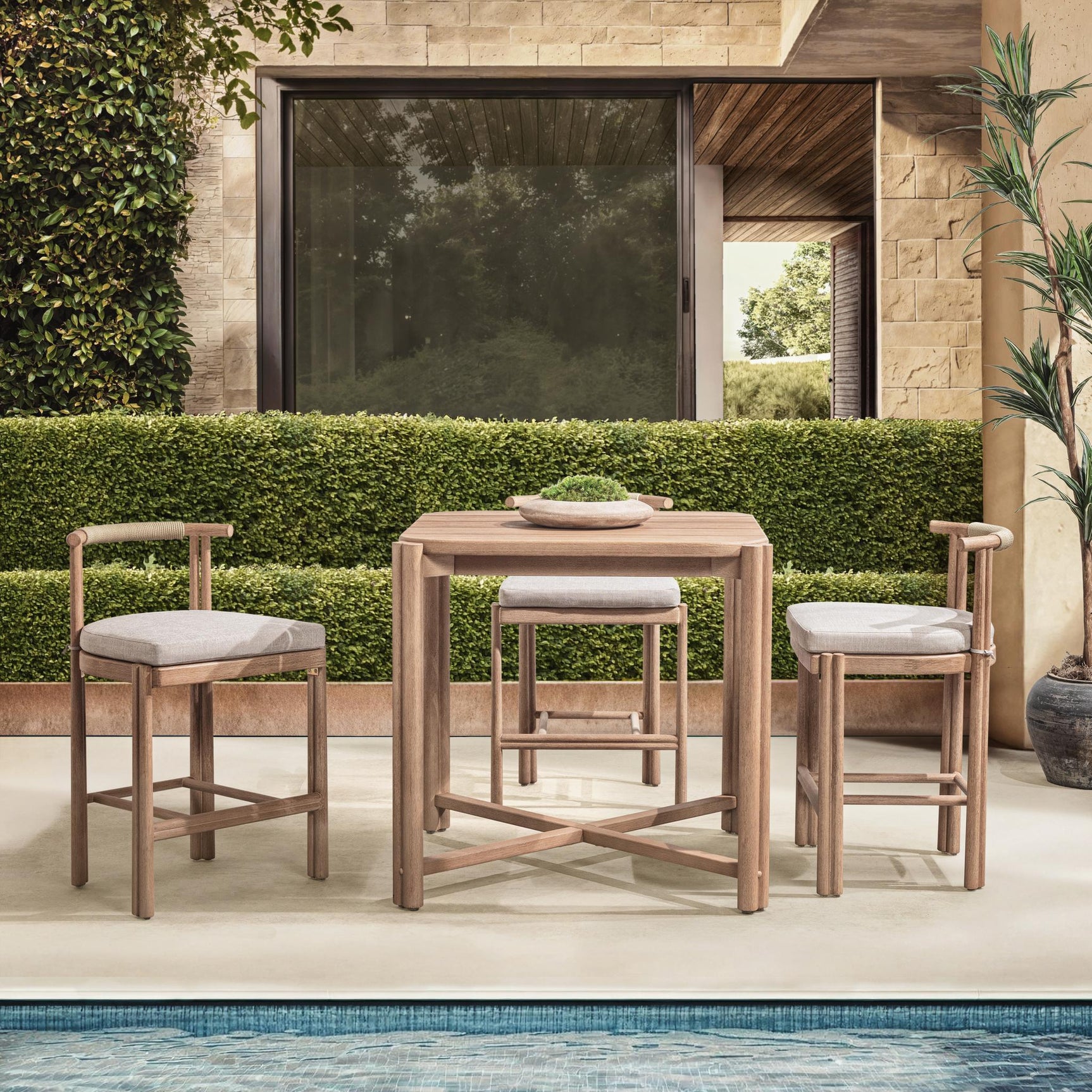 Oliver Butterscotch Outdoor Gathering Table - Ornate Home