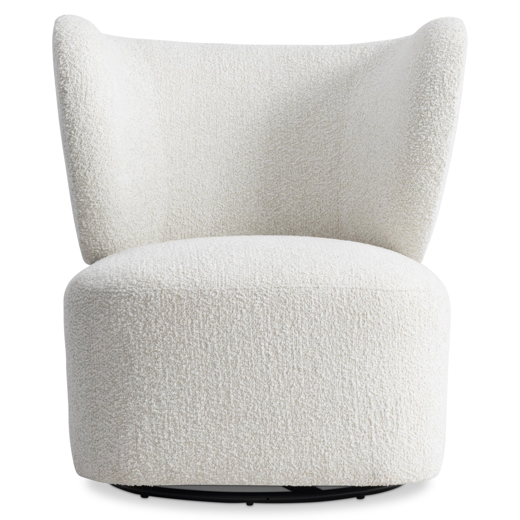 Oliver White/Cream Fabric Swivel Chair - Ornate Home