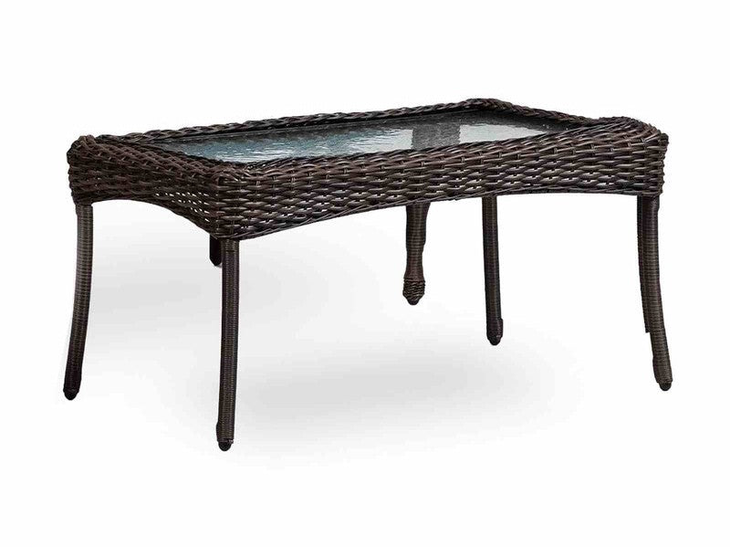 Oliveri Brown/Dark Teal Wicker Coffee Table (9/Stack) - Ornate Home