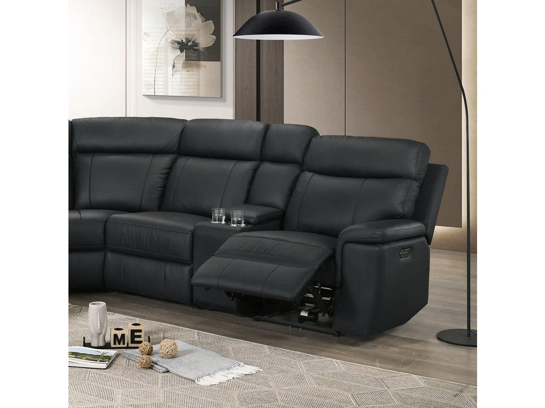 Oliverus Black Power Sectional - Ornate Home