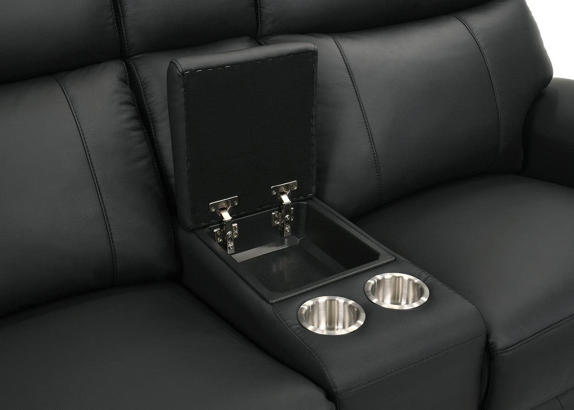 Oliverus Black Power Sectional - Ornate Home