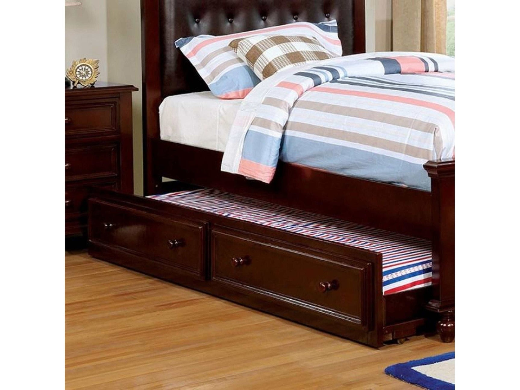Olivia Dark Walnut Trundle - Ornate Home