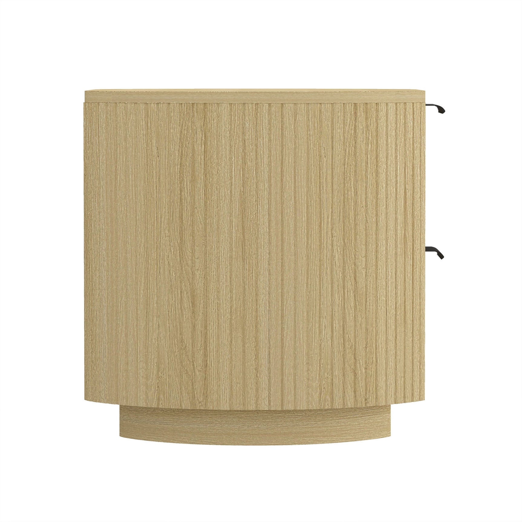 Olivia Nightstand in Natural Oak and Black (set of 2) - Ornate Home