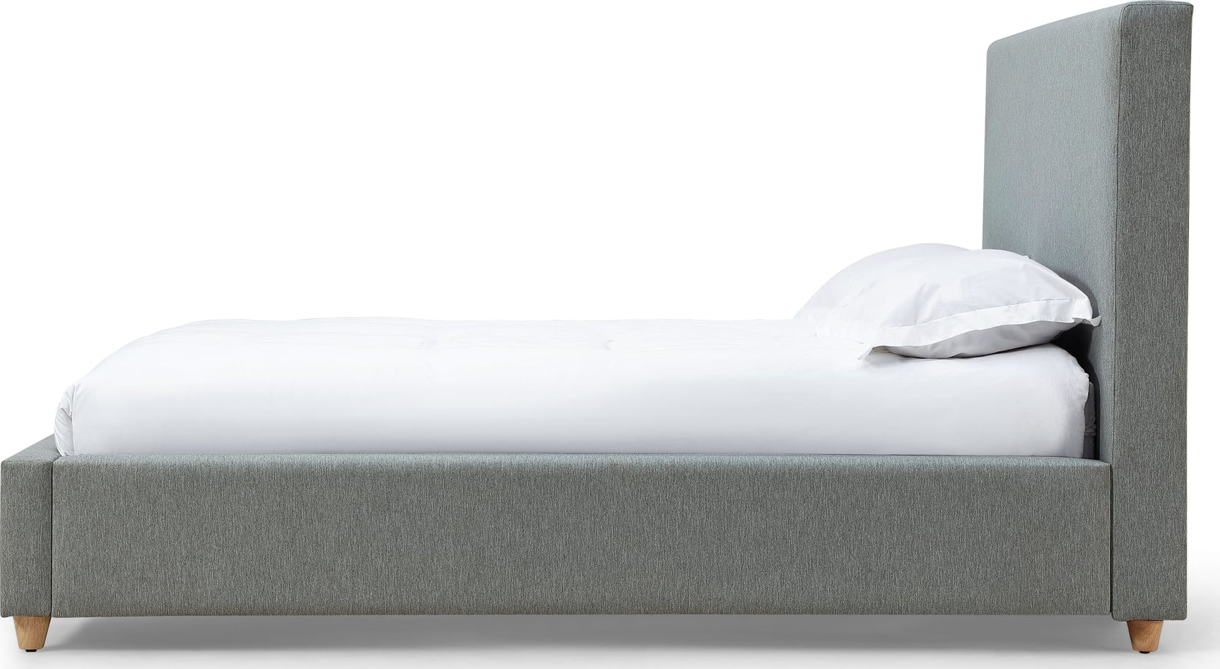 Olivia Pewter Full Upholstered Platform Bed - Ornate Home