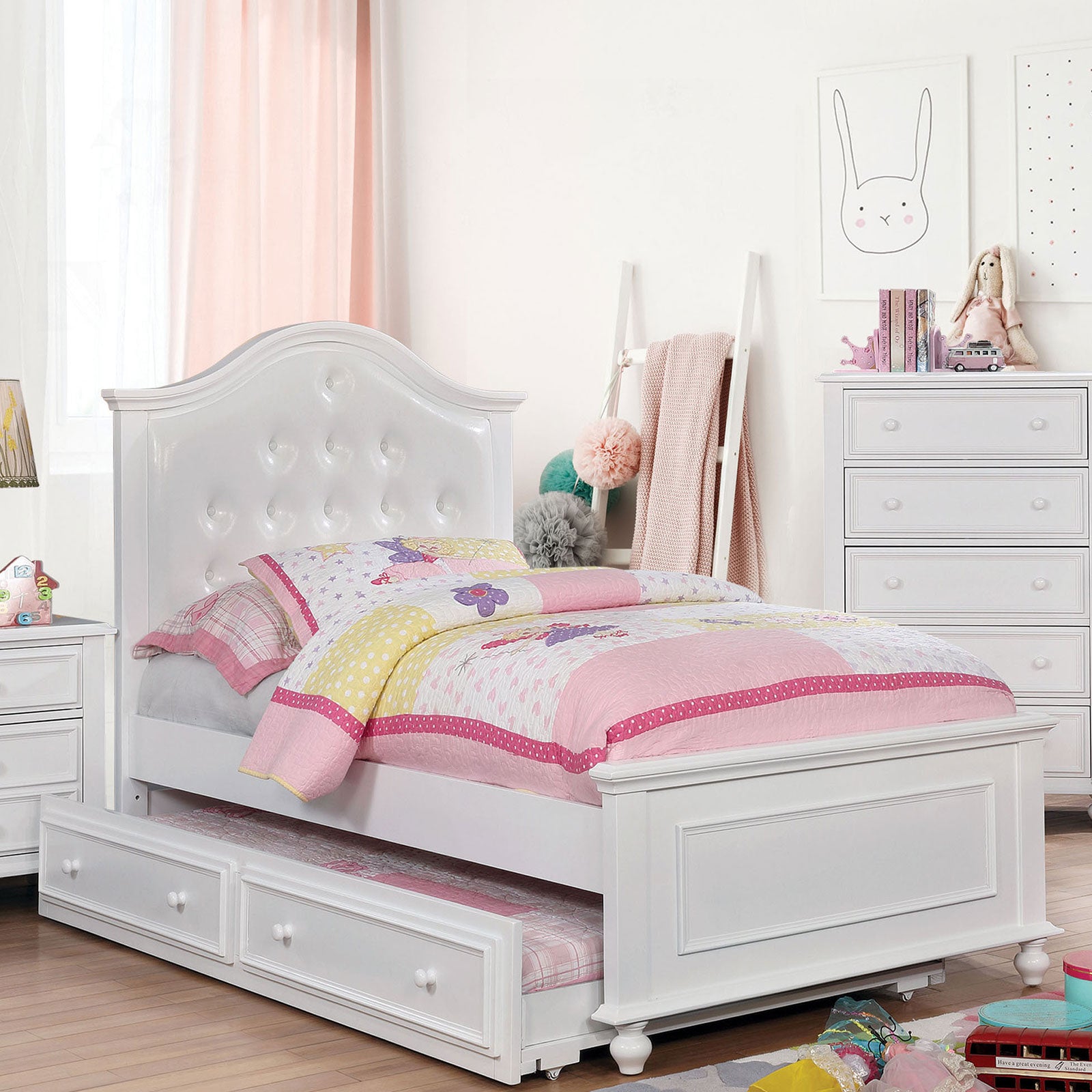 Olivia White 4 Pc. Full Bedroom Set - Ornate Home