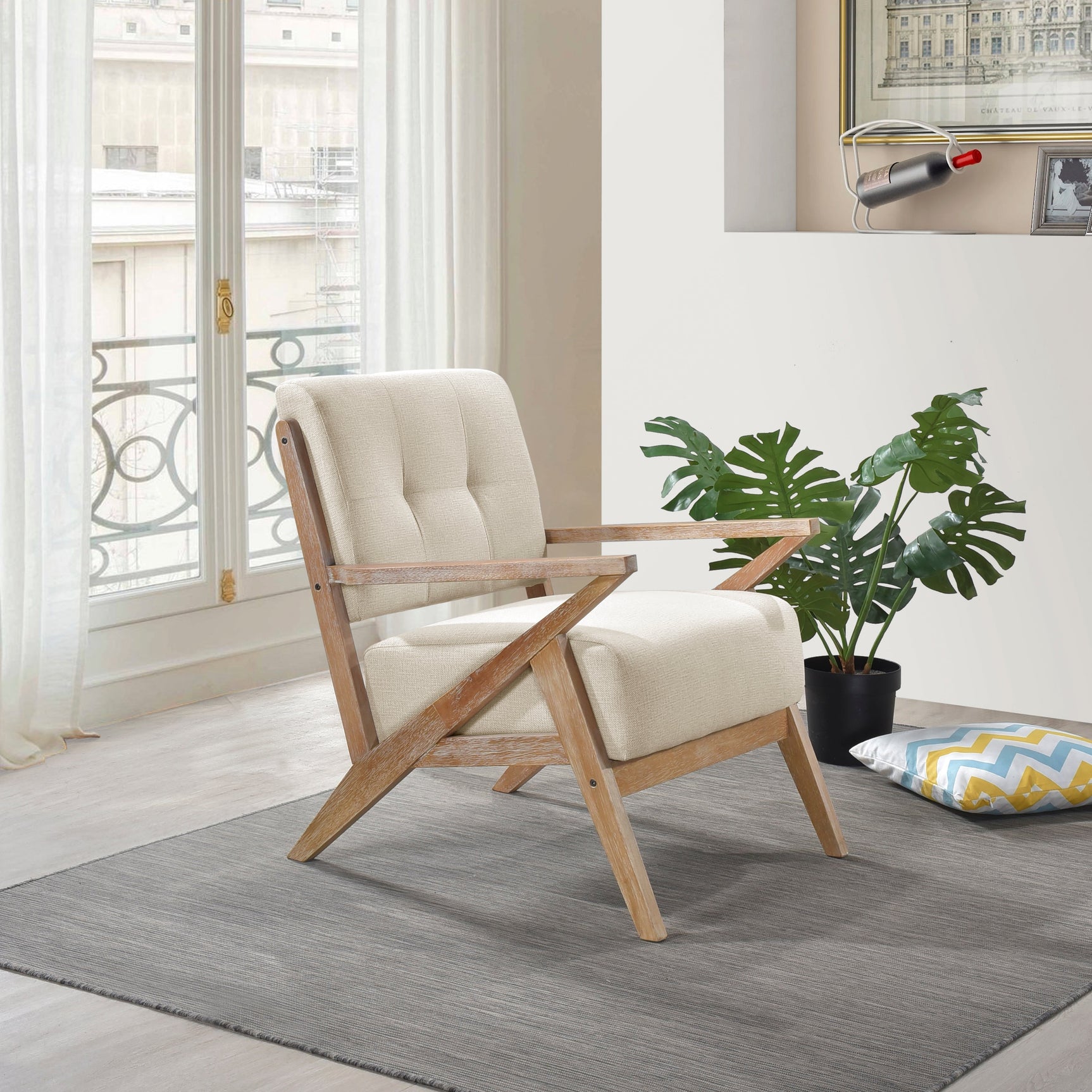 Ollen Sand Accent Chair - Ornate Home