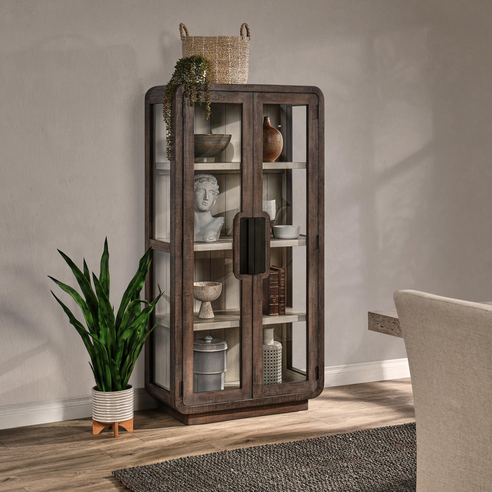 Ollie Brown Display Cabinet - Ornate Home