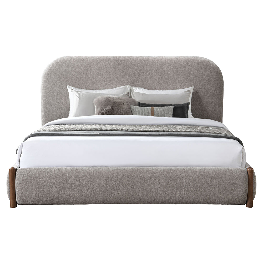 Ollya Gray Queen Bed w/Storage - Ornate Home
