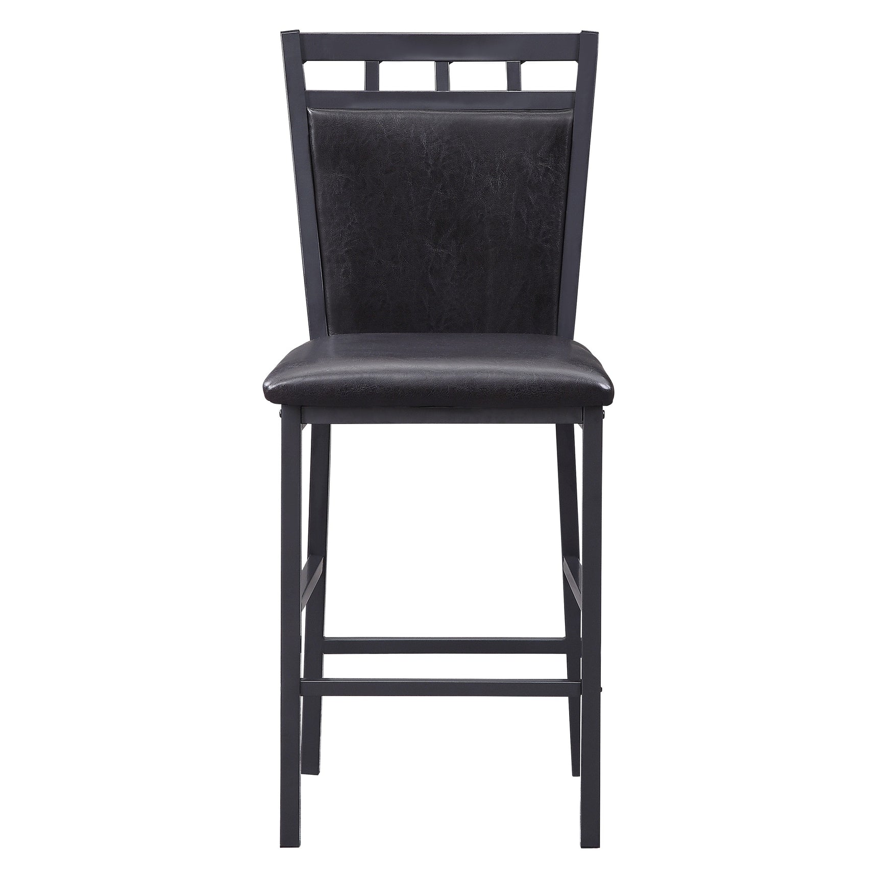 Olney Black/Dark Brown/Faux Marble 5-Piece Pack Counter Height Set - Ornate Home