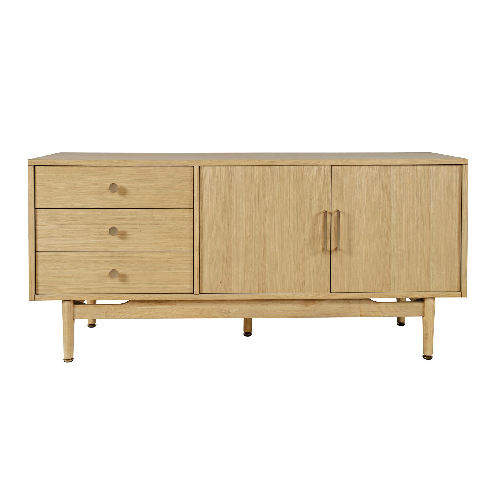 Olson Light Oak Media Console 57 - Ornate Home