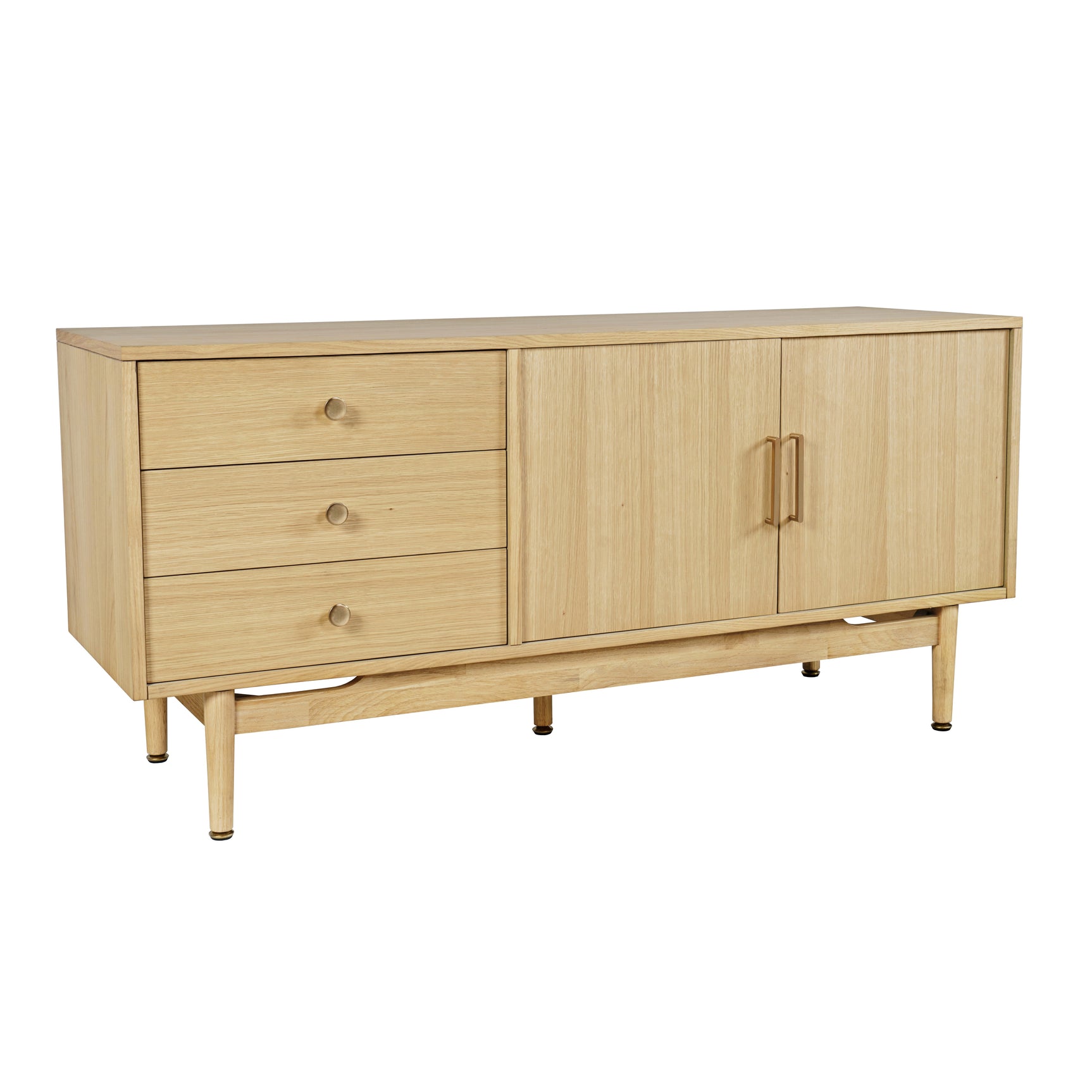 Olson Light Oak Media Console 57 - Ornate Home
