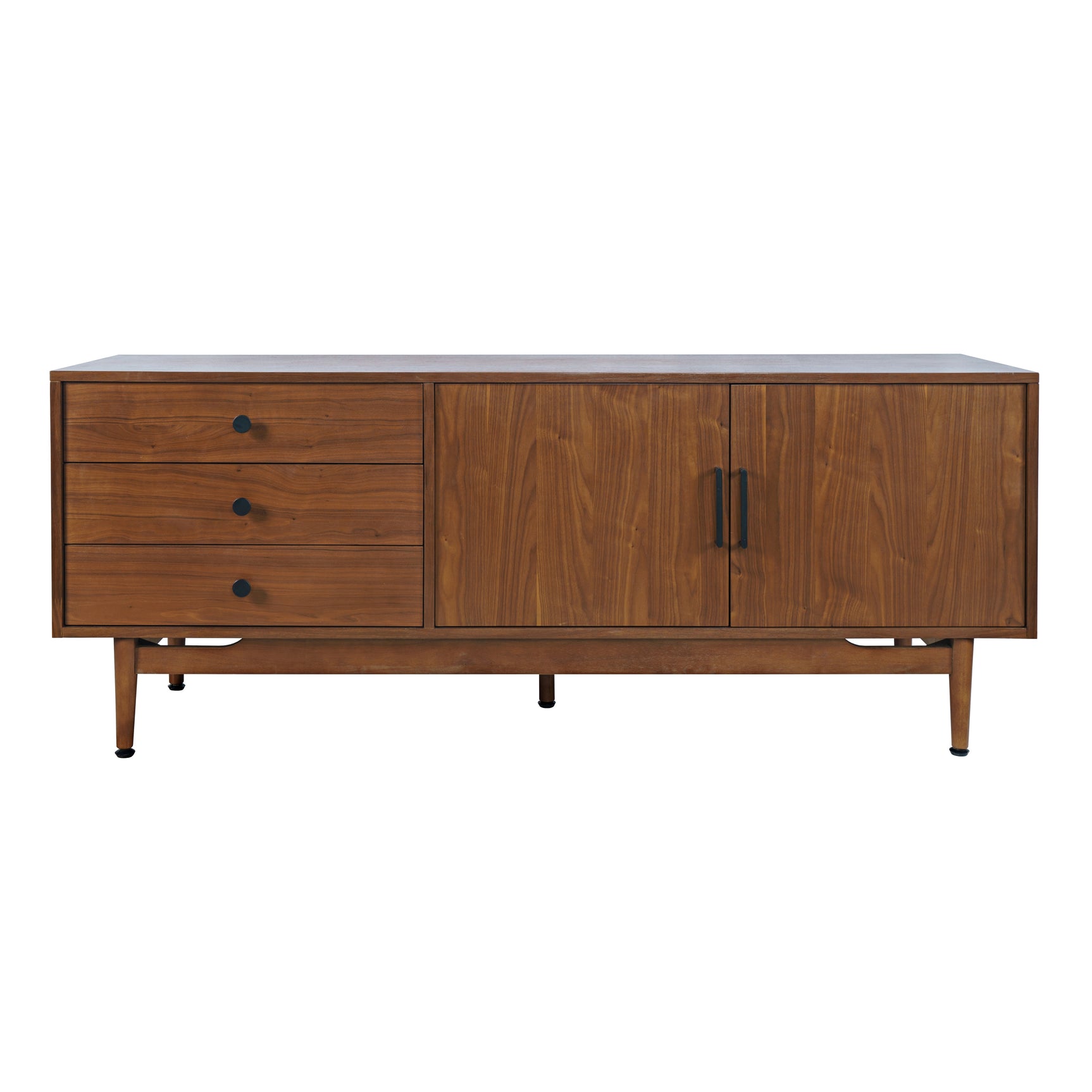 Olson Walnut Media Console 67 - Ornate Home