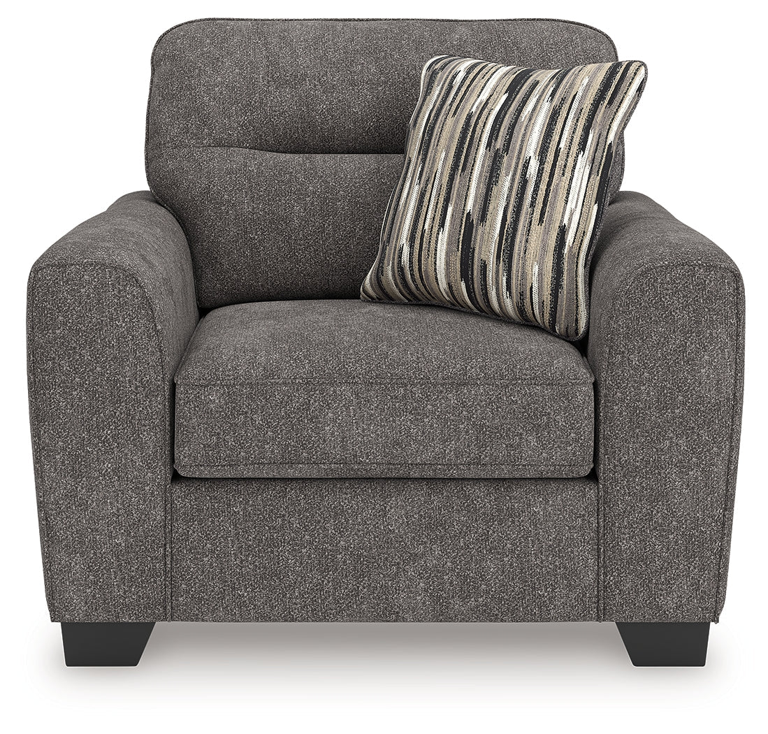 Olten Graphite Chair and a Half (Online Special Price) - Ornate Home