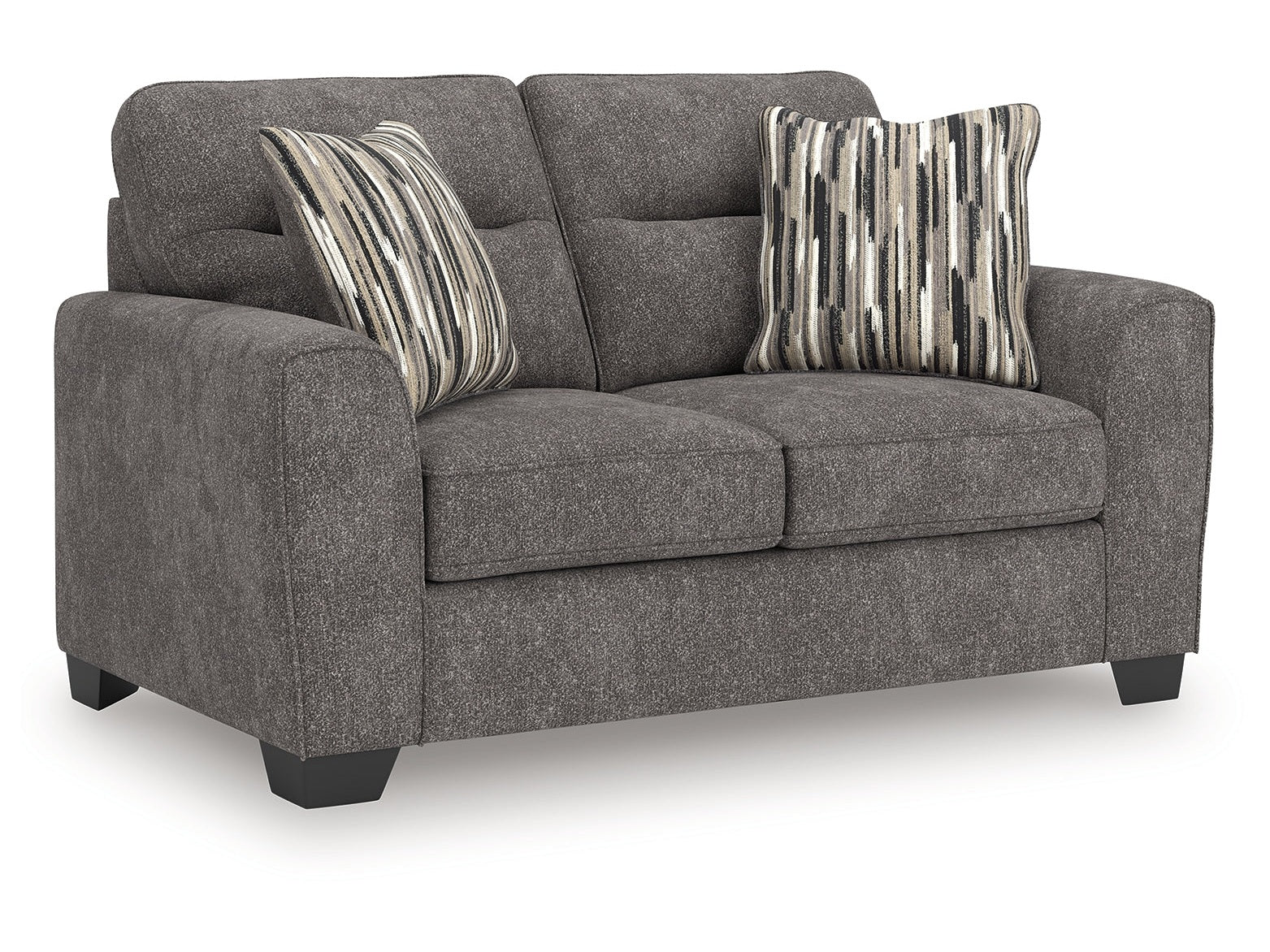 Olten Graphite Loveseat - Ornate Home