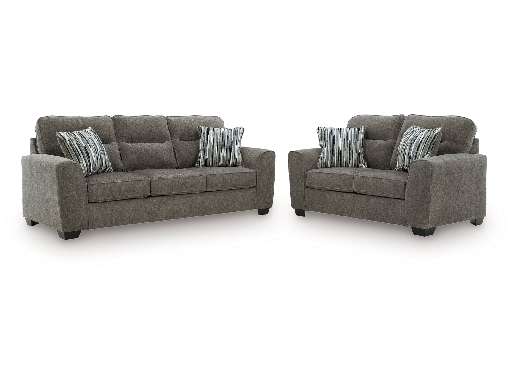 Olten Graphite Sofa and Loveseat (Online Special Price) - Ornate Home
