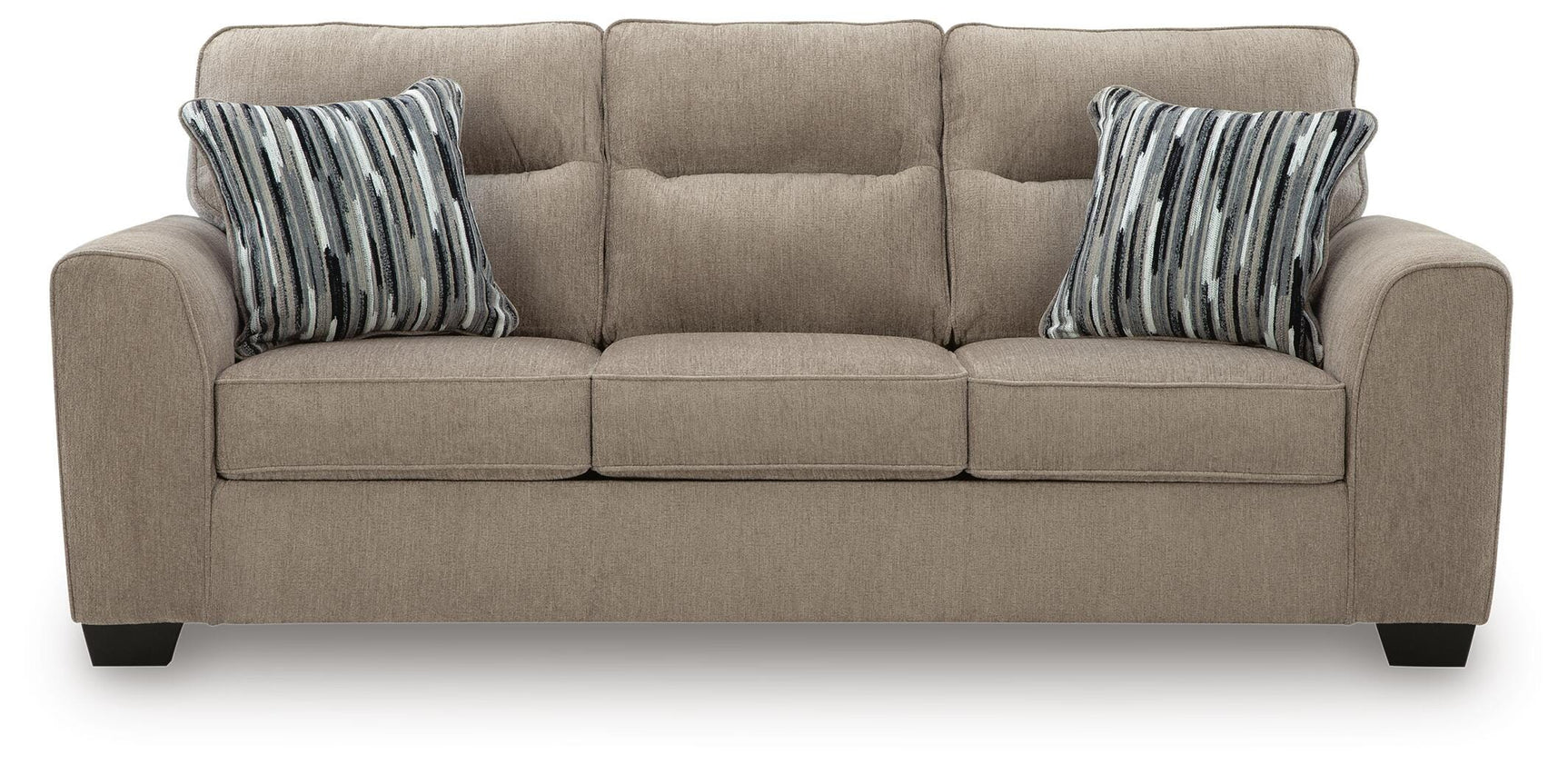 Olten Mocha 2 Sofas and Ottoman - Ornate Home