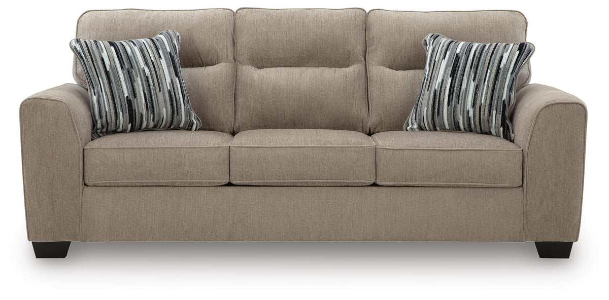 Olten Mocha 2 Sofas and Ottoman - Ornate Home