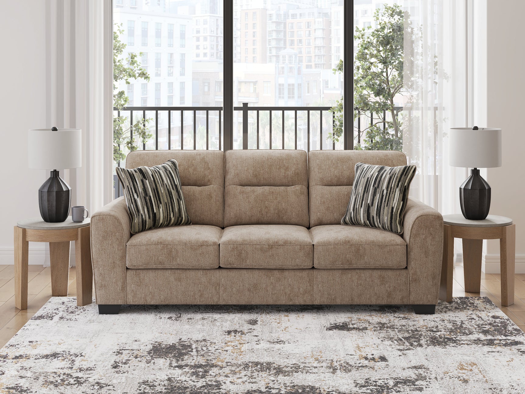 Olten Mocha Sofa (Online Special Price) - Ornate Home