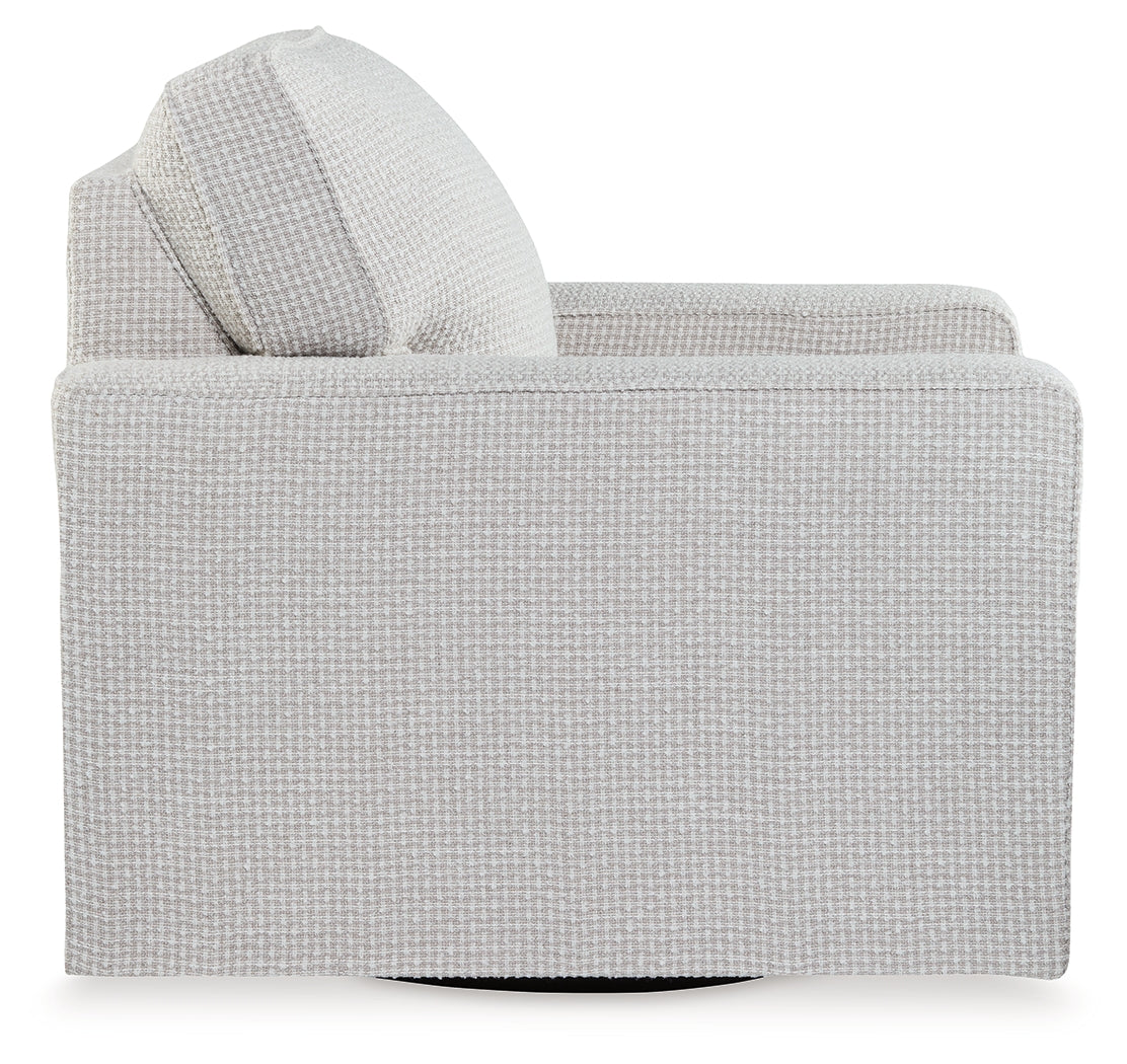 Olwenburg Taupe Swivel Accent Chair - Ornate Home