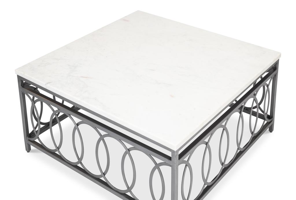 Olympia Black Square Coffee Table - Ornate Home