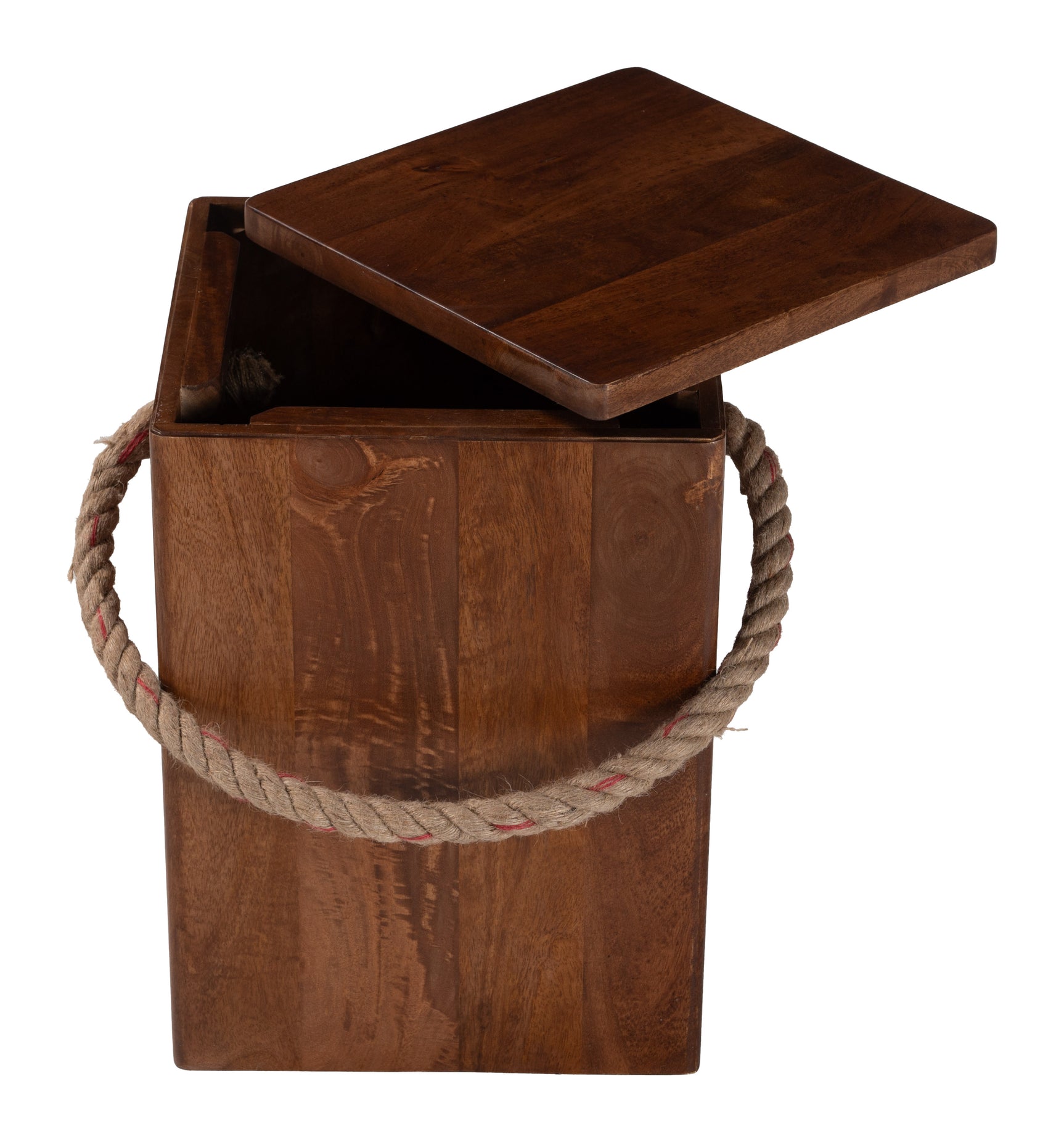 Omaga Walnut Storage Side Table - Ornate Home