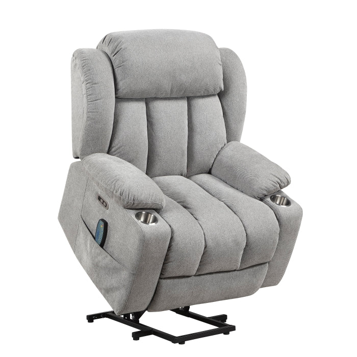Omni Blue Power Lift Chair With Massage Heat And Charging Port