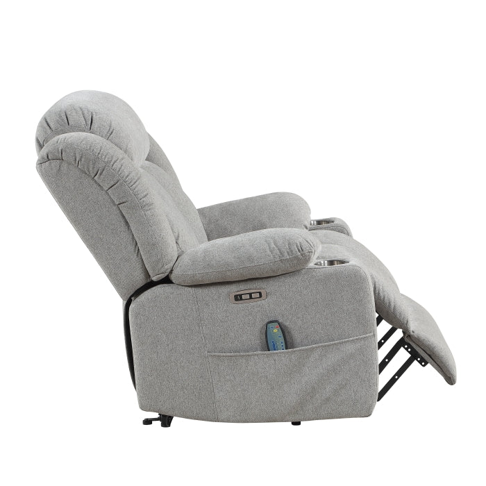 Omni Blue Power Lift Chair With Massage Heat And Charging Port