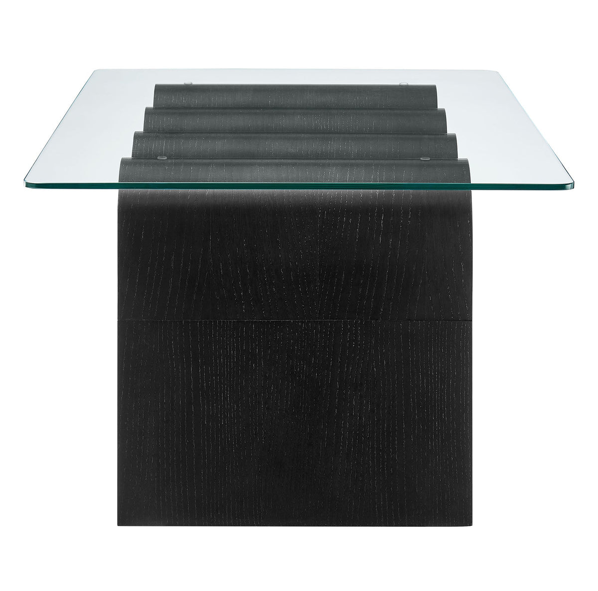 Ondine Black Glass Top Coffee Table - Ornate Home