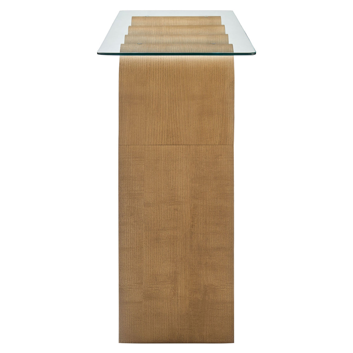 Ondine Natural Glass Top 50" Console Table - Ornate Home