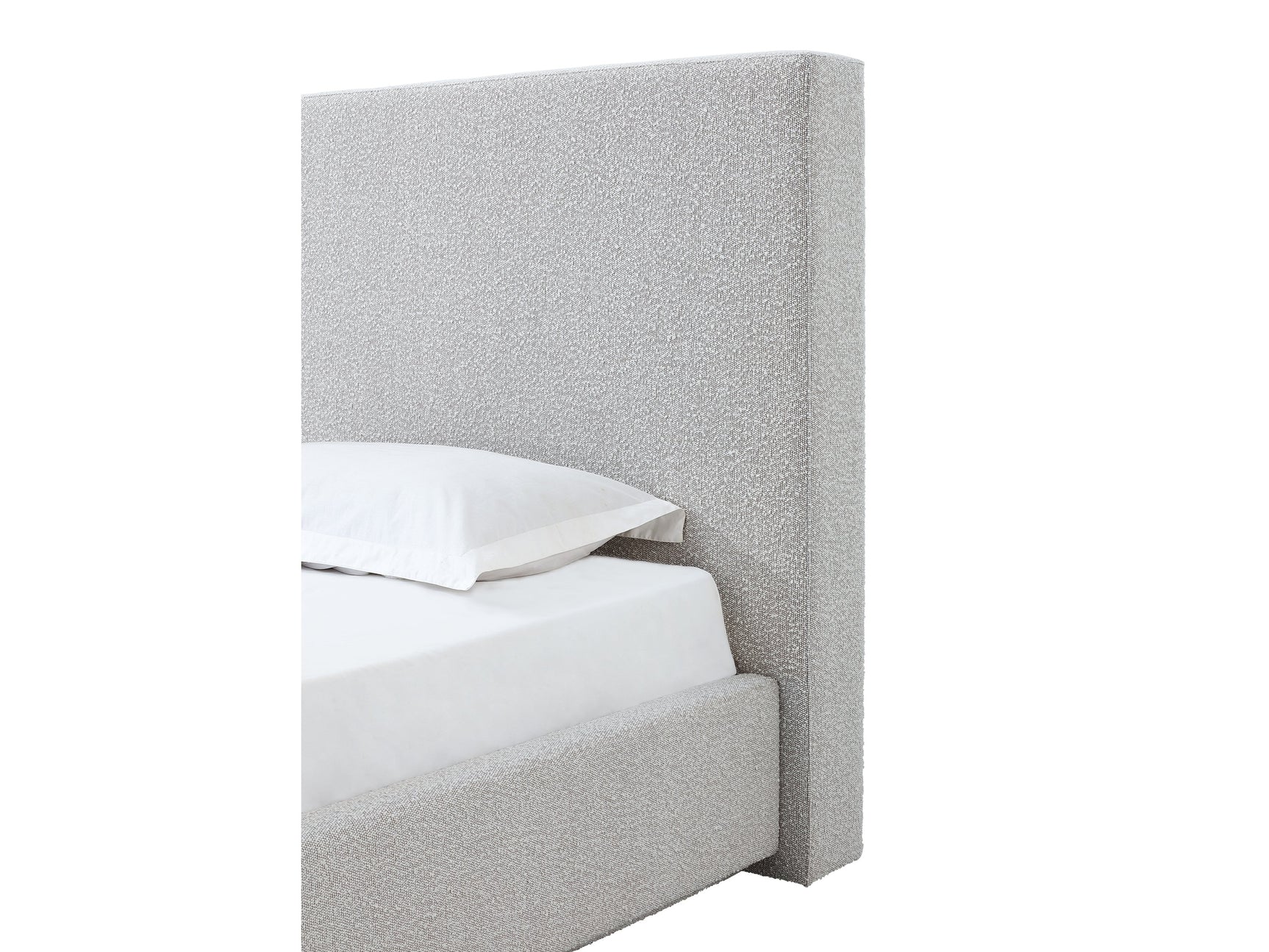One Cotton Ball King Upholstered Modern Headboard - Ornate Home