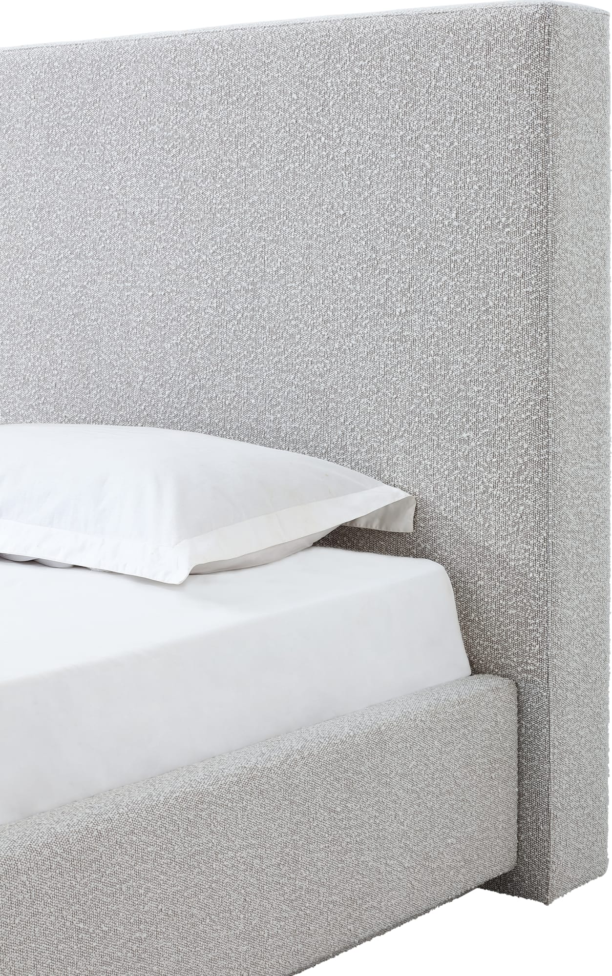 One Cotton Ball King Upholstered Modern Headboard - Ornate Home