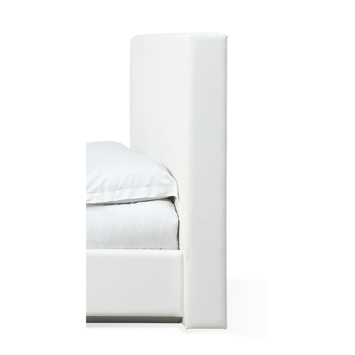 One Upholstered Modern Headboard in Pearl - Ornate Home