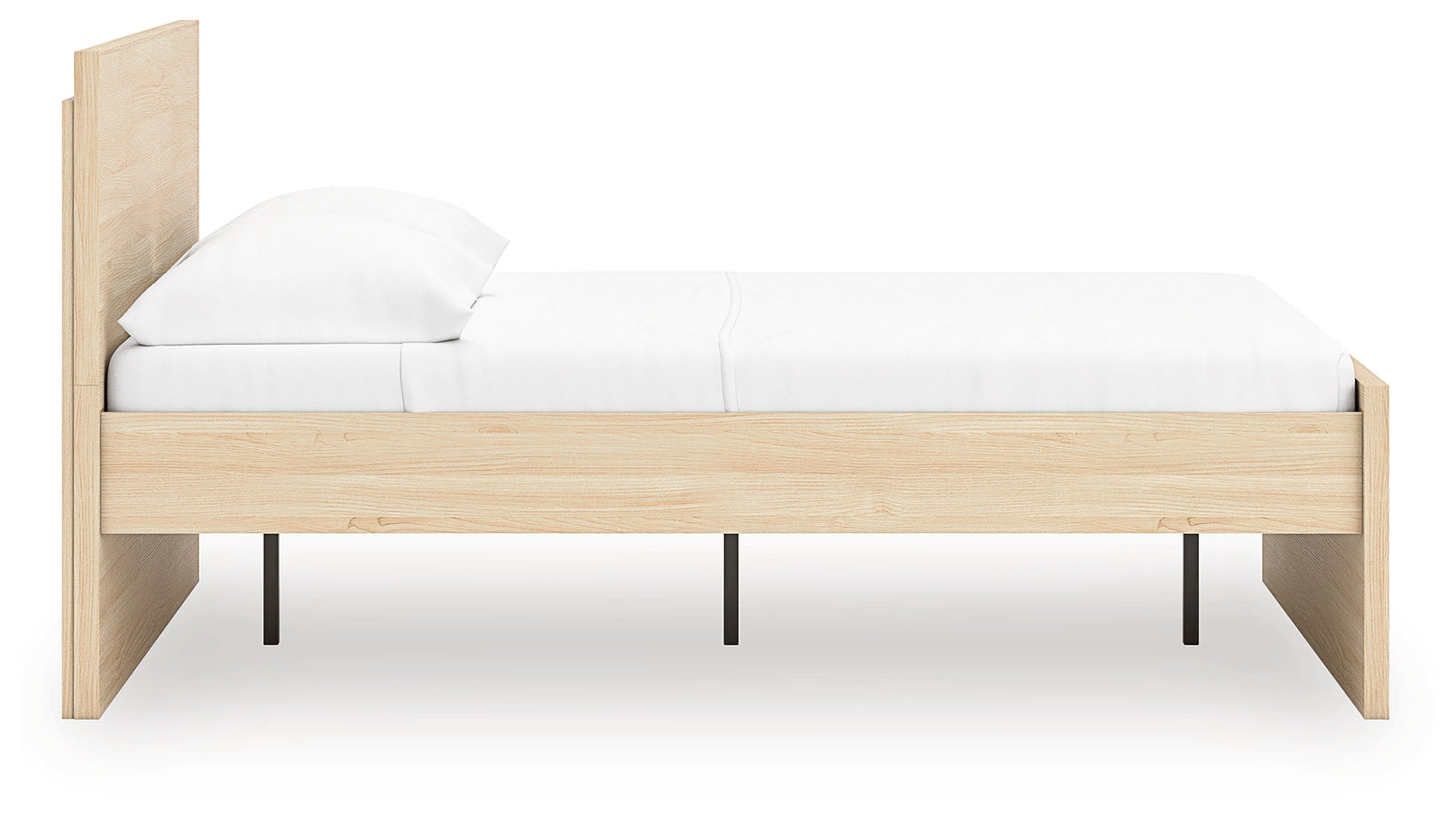 Onita Natural Full Panel Platform Bed (Online Special Price) - Ornate Home