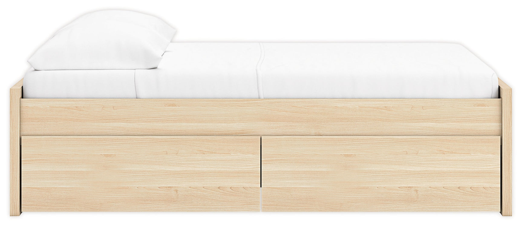 Onita Natural Full Platform Bed with 1 Side Storage (Online Special Price) - Ornate Home