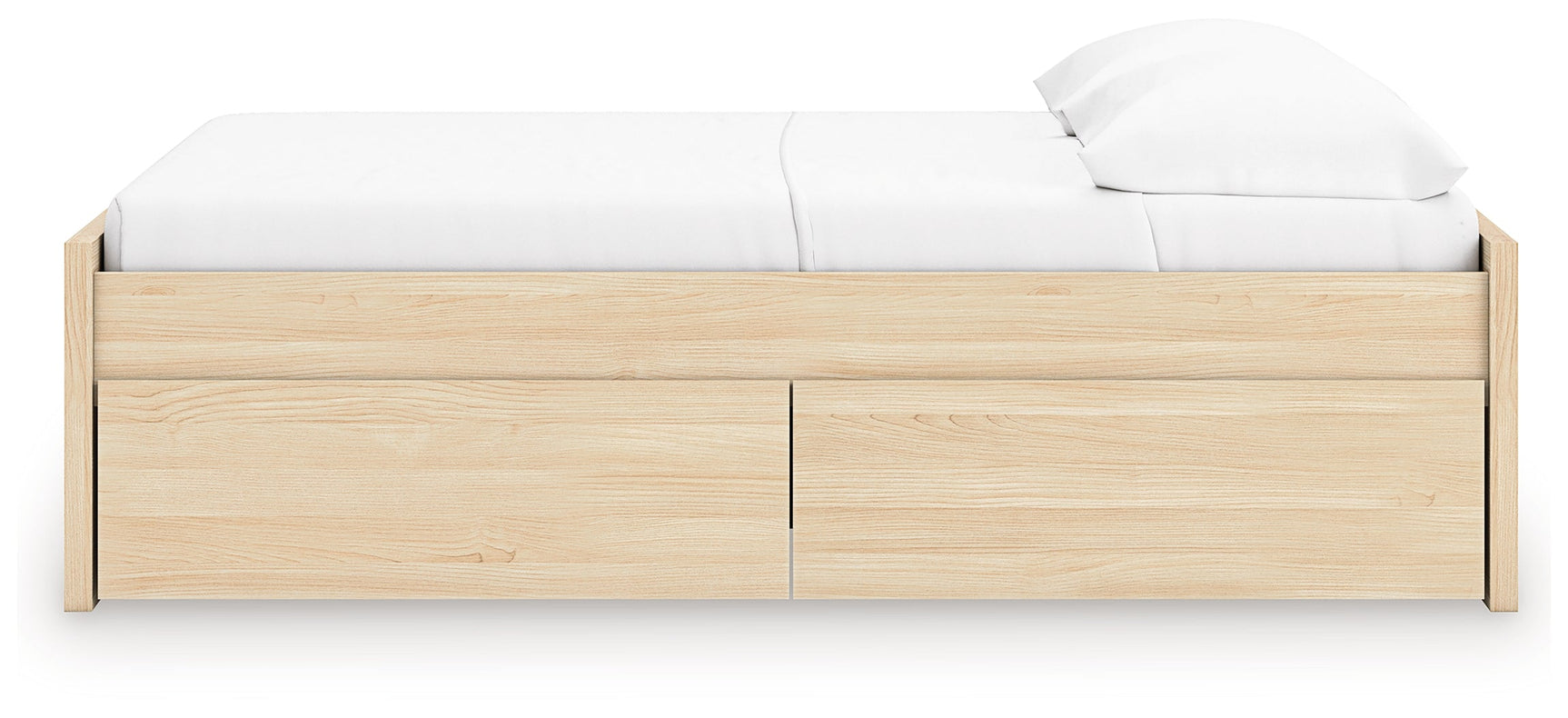 Onita Natural Full Platform Bed with 2 Side Storage (Online Special Price) - Ornate Home