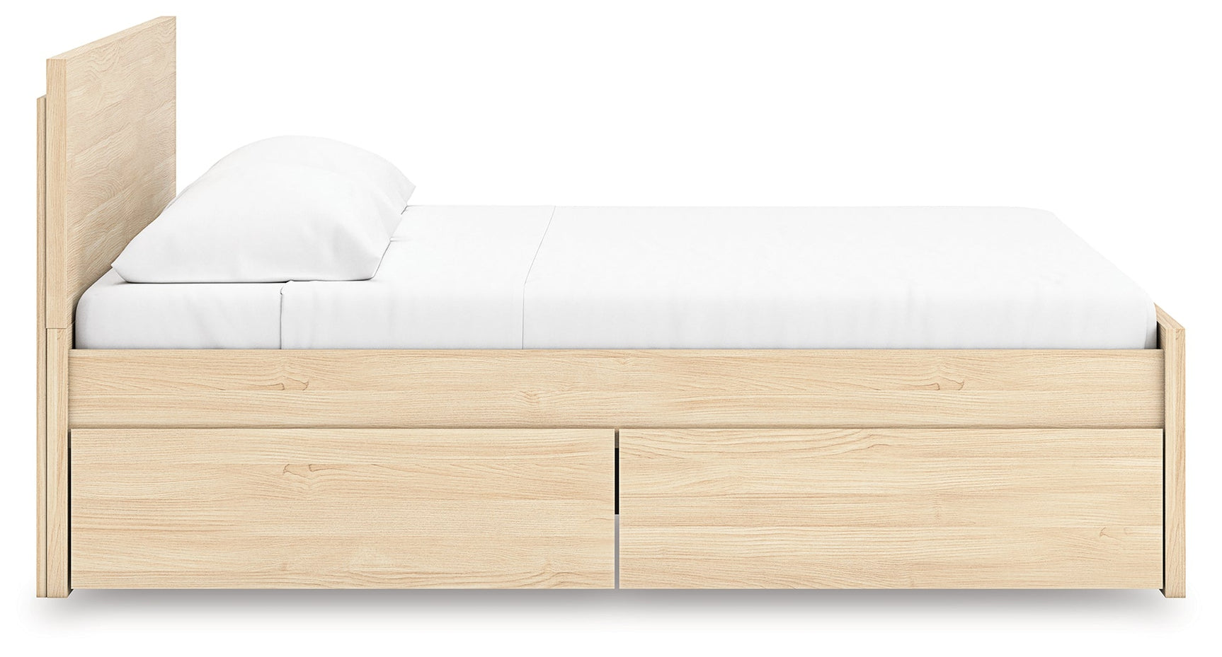Onita Natural King Panel Platform Bed with Storage (Online Special Price) - Ornate Home