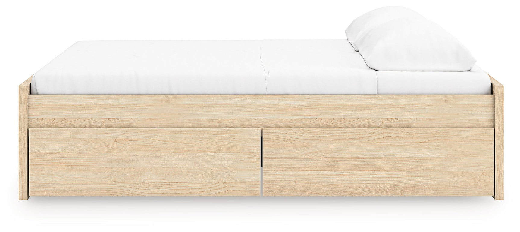 Onita Natural King Platform Bed with 2 Side Storage (Online Special Price) - Ornate Home